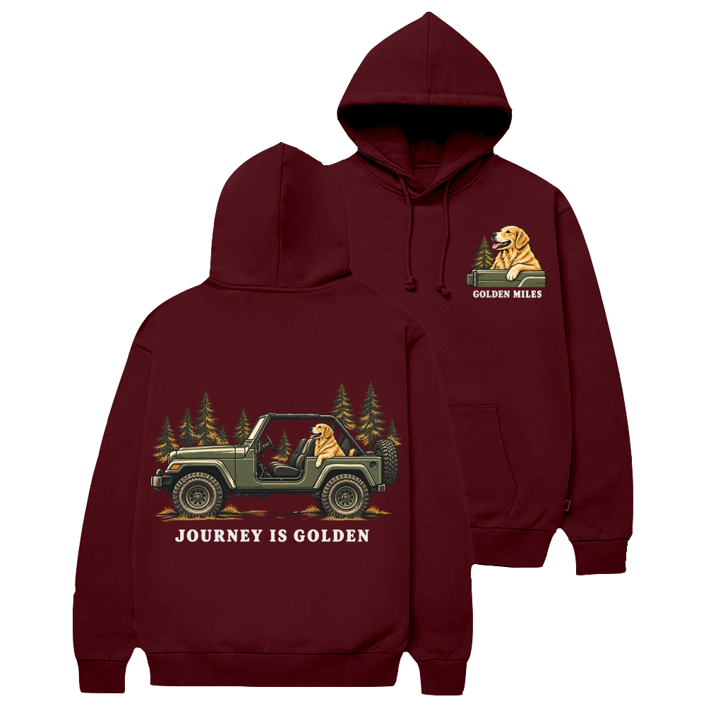 Journey is Golden Off-road Golden Miles Cotton Hoodie