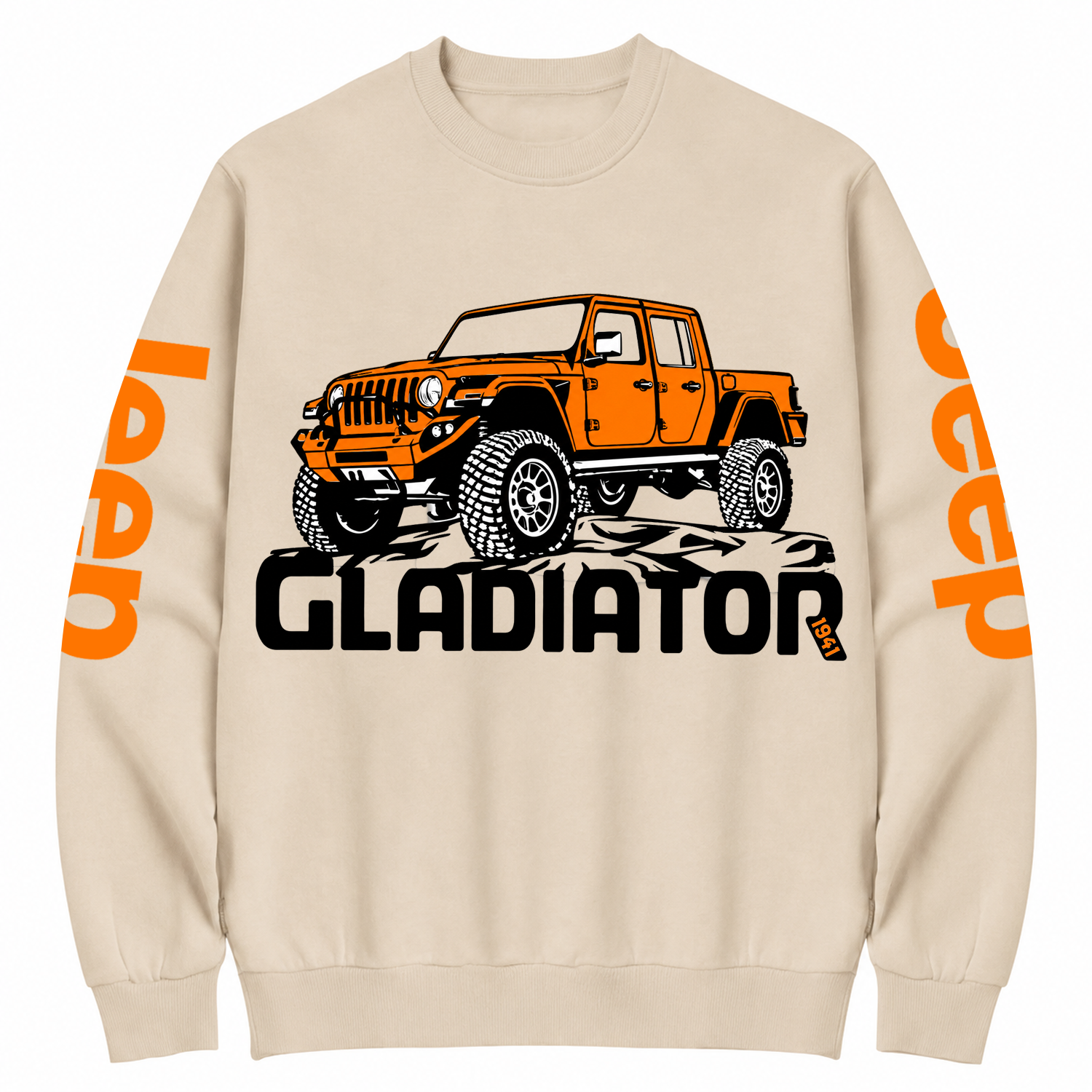 American Orange Gladiator Halloween Jp Cotton Sweatshirt