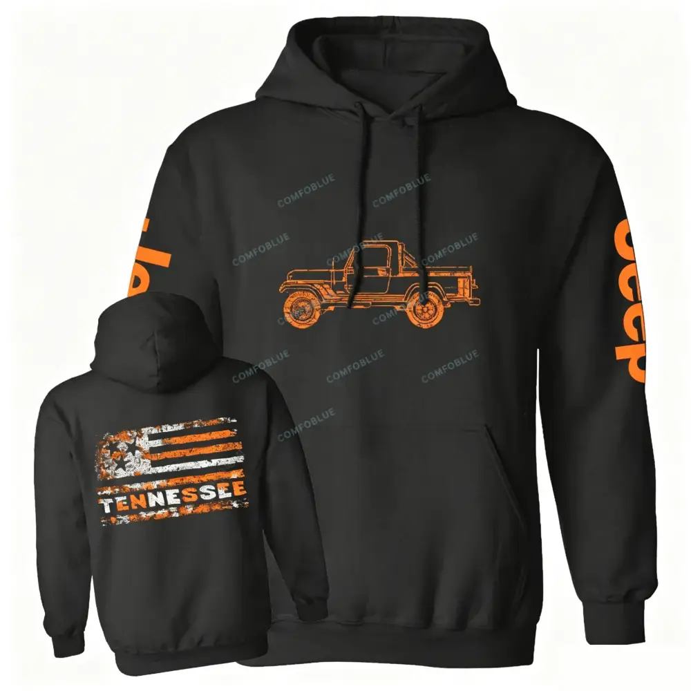 Tennessee Flag Truck Jp Casual Hoodie