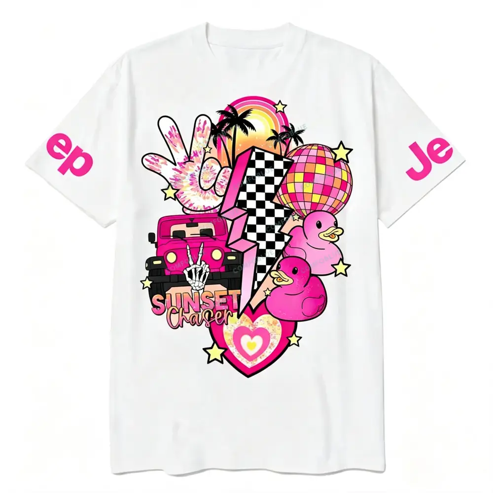 Pink off-Roading Vehicle Jp Unisex T-shirt