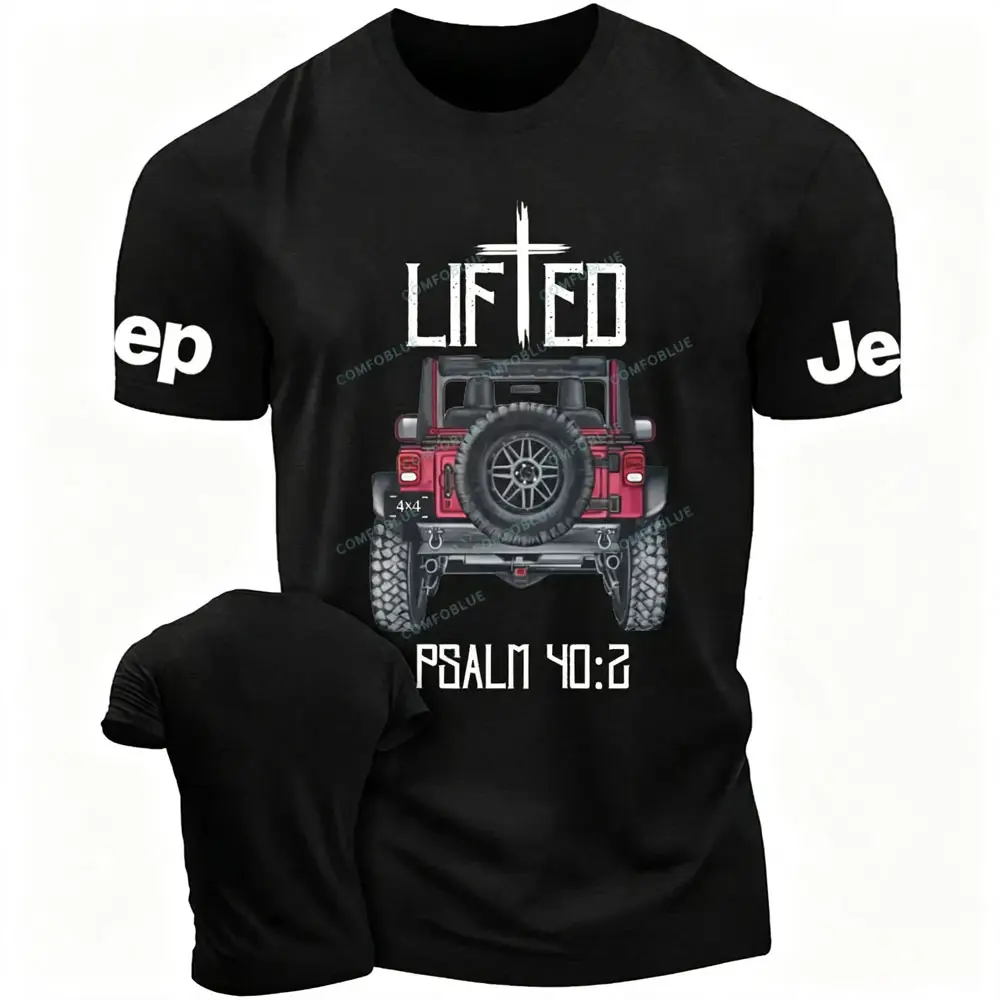Christian "Lifted" 4x4 Truck Offroad Jp T-Shirt