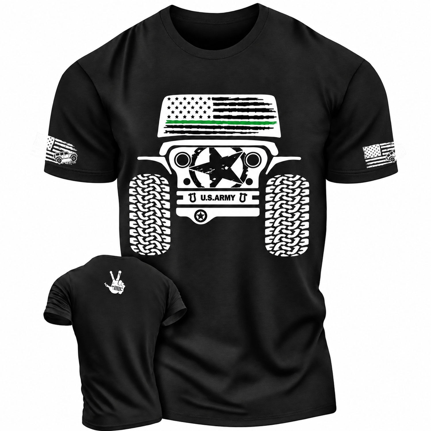 Jp Military Green Line Unisex T-shirt