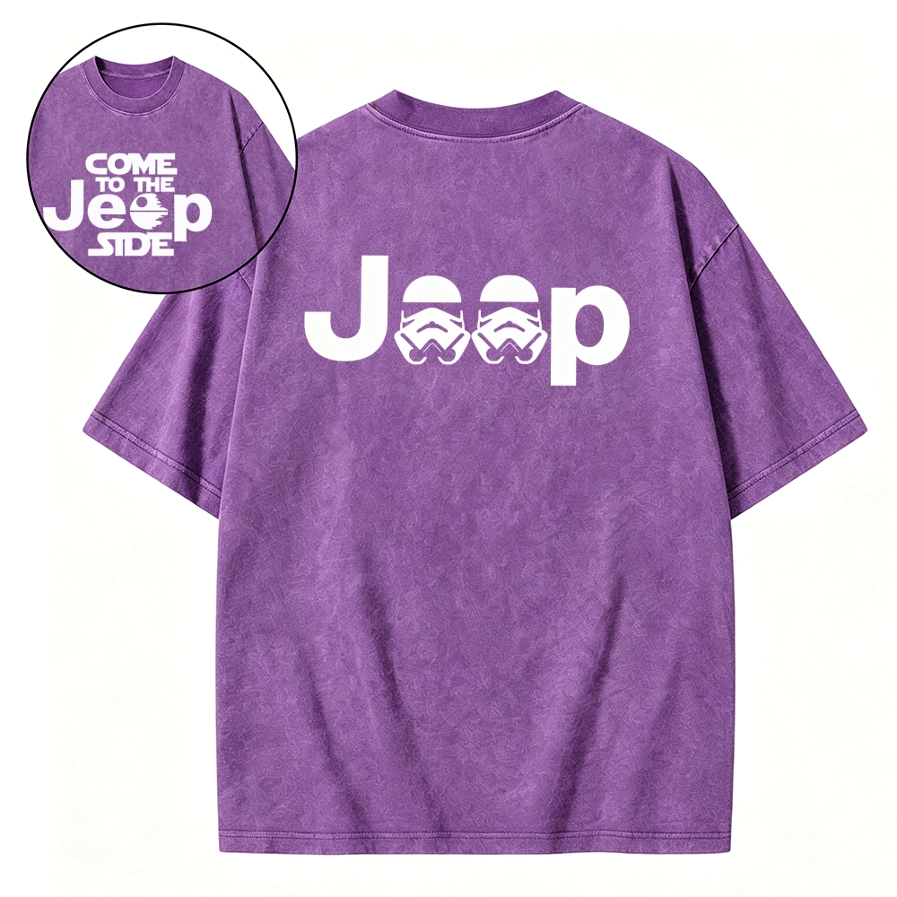 Come to the Jp Side Halloween Dark Star Unisex Washed T-Shirt