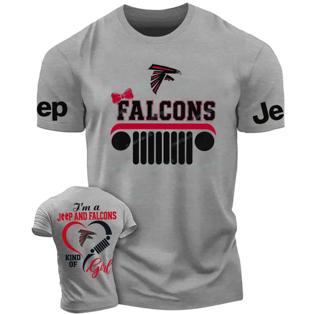 Atlanta Falcons I’m a Jp and Cowboys girl  Cotton T-shirt