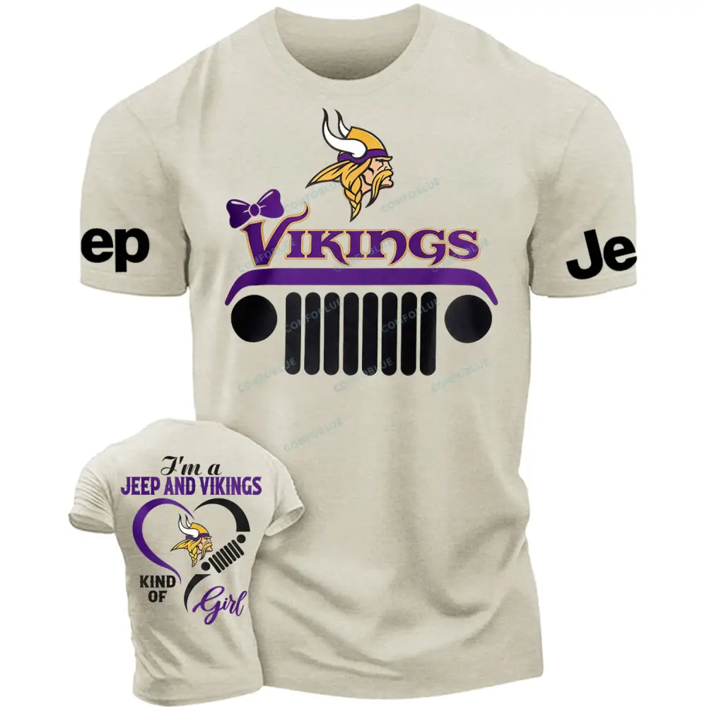 Minnesota Vikings I’m a Jp and Cowboys girl Cotton T-shirt