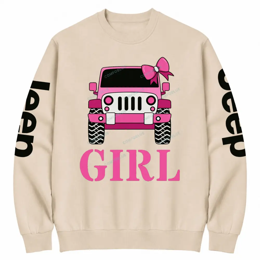 Off Road Girl On Men's Premium Cotton Sweatshirt