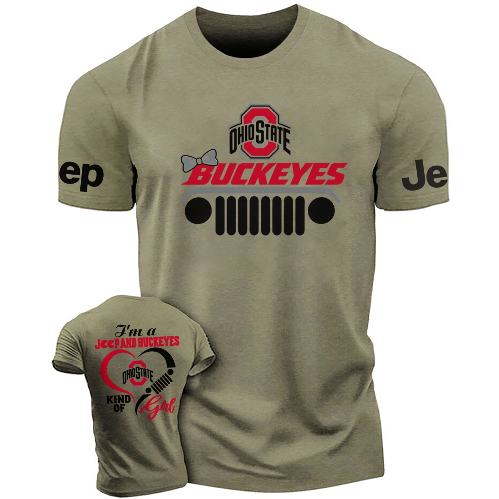 I'm A Jp And Buckeyes Kind Of Girl Cotton T-shirt