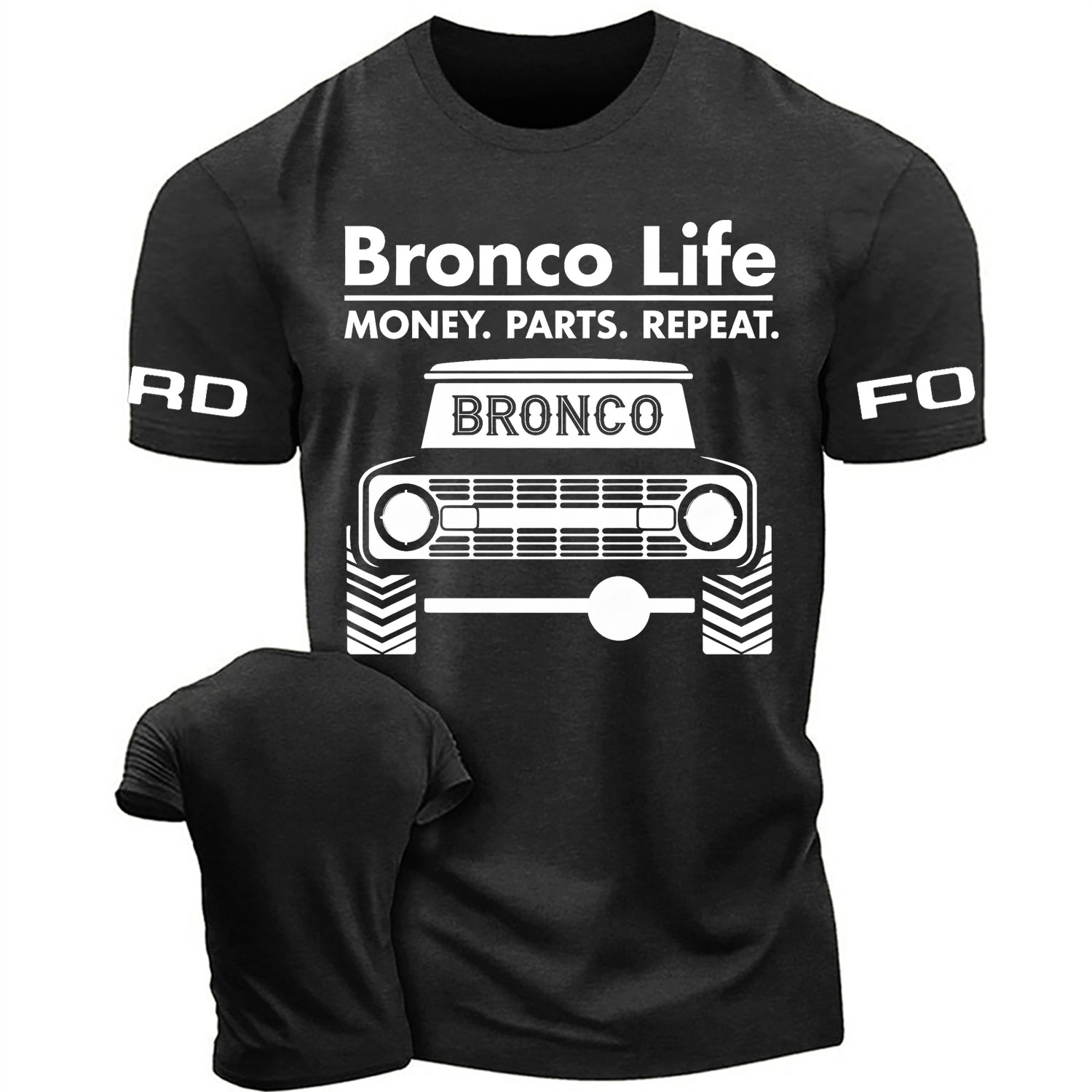 Bronco Life Vintage Truck Graphic Cotton T-shirt