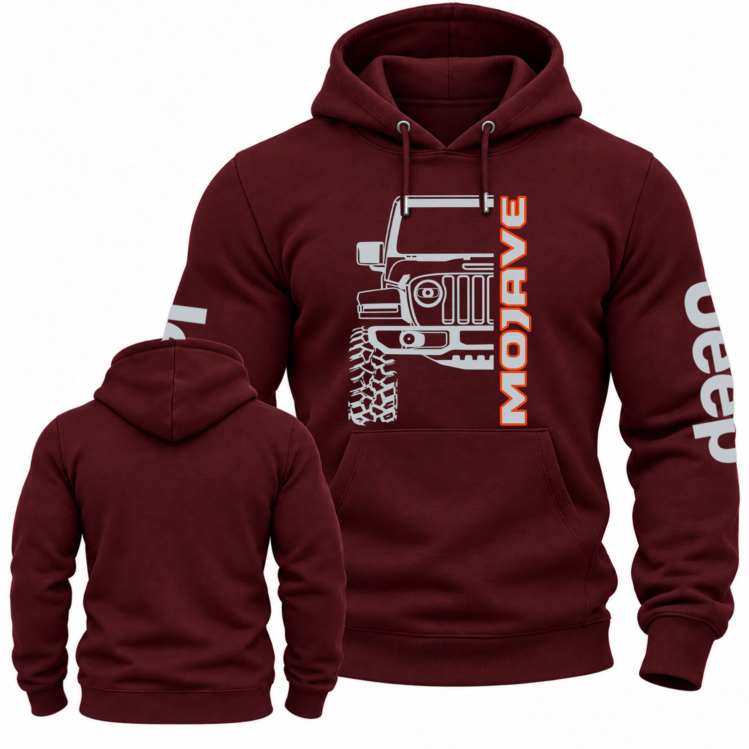 Jp Mojave Line Art Graphic Cotton Hoodie