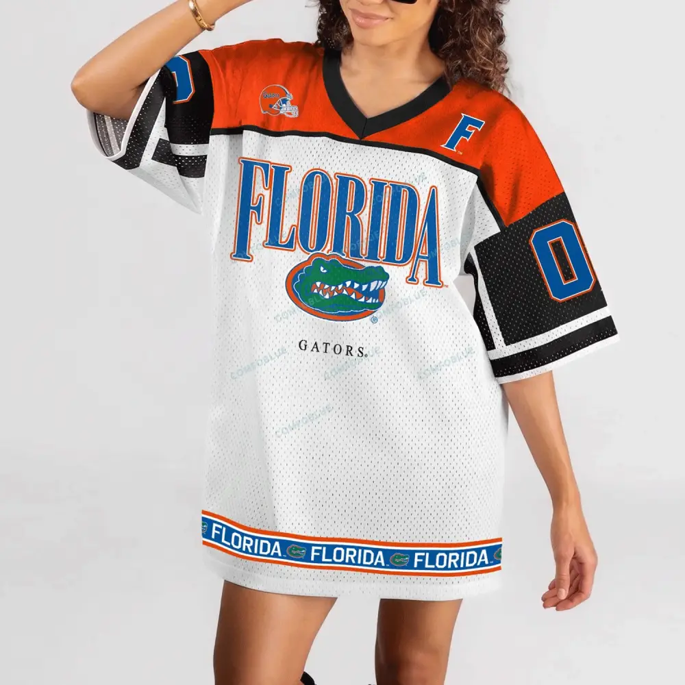 Florida Gators V-Neck Fashion Jersey Dress