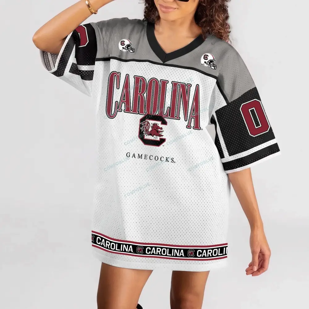 South Carolina Gamecocks V-Neck Fashion Jersey Dress
