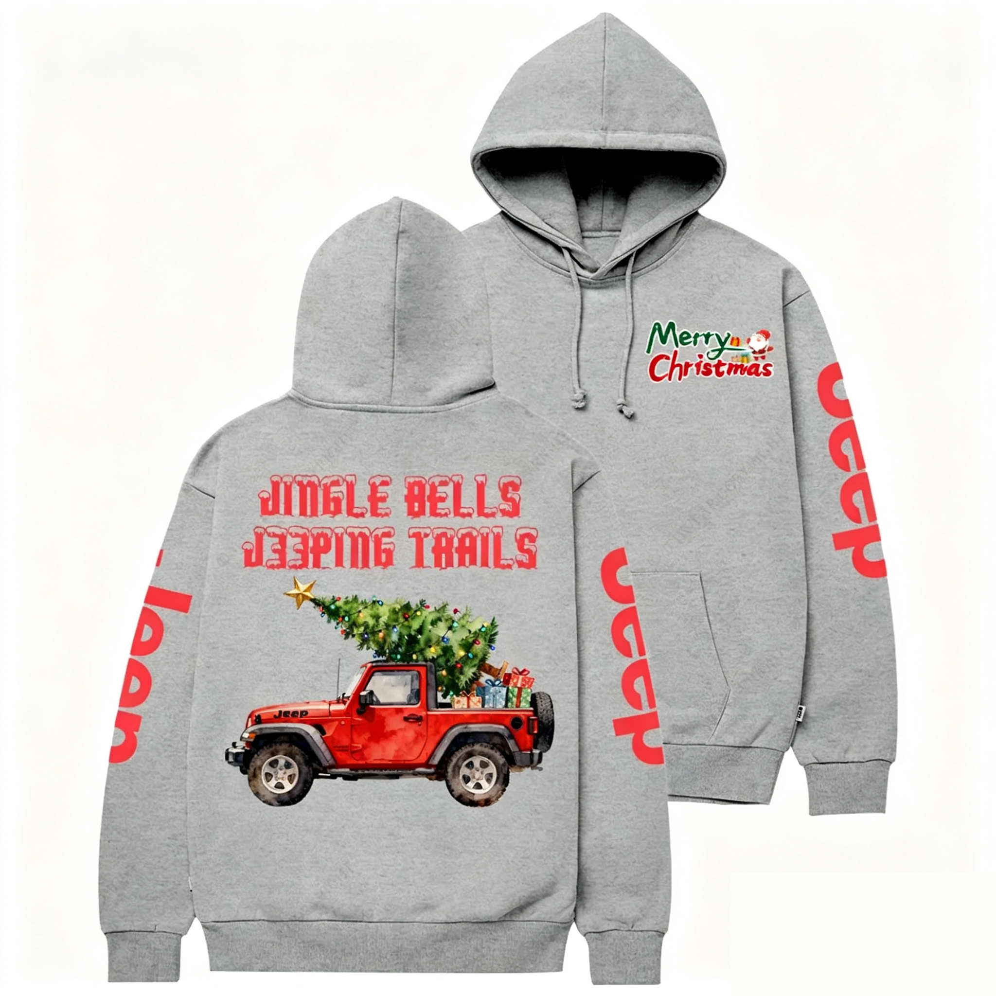 Jingle Bells J33ping Trail Jp Casual Hoodie