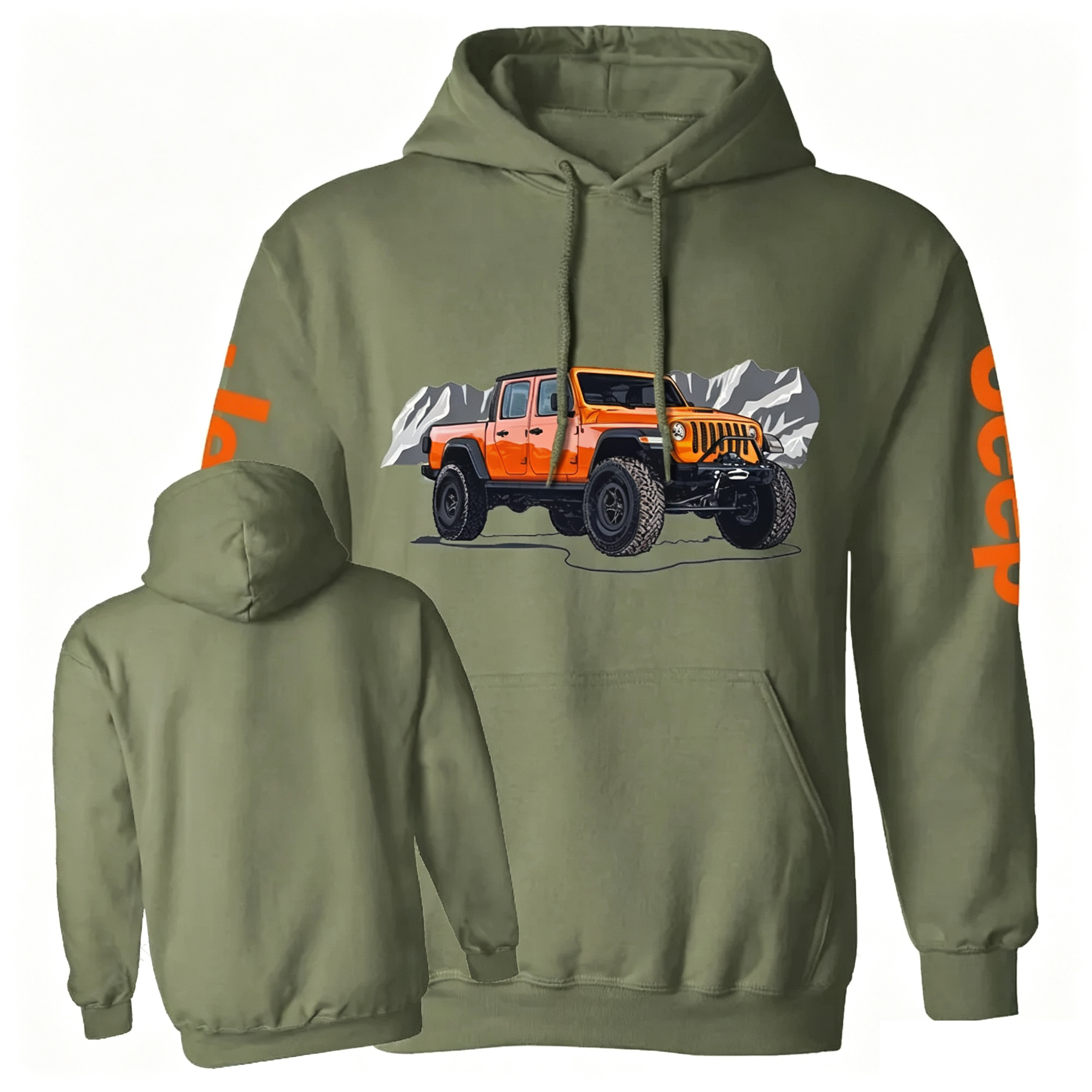 Truck Driving On Mountain Road Hoodie