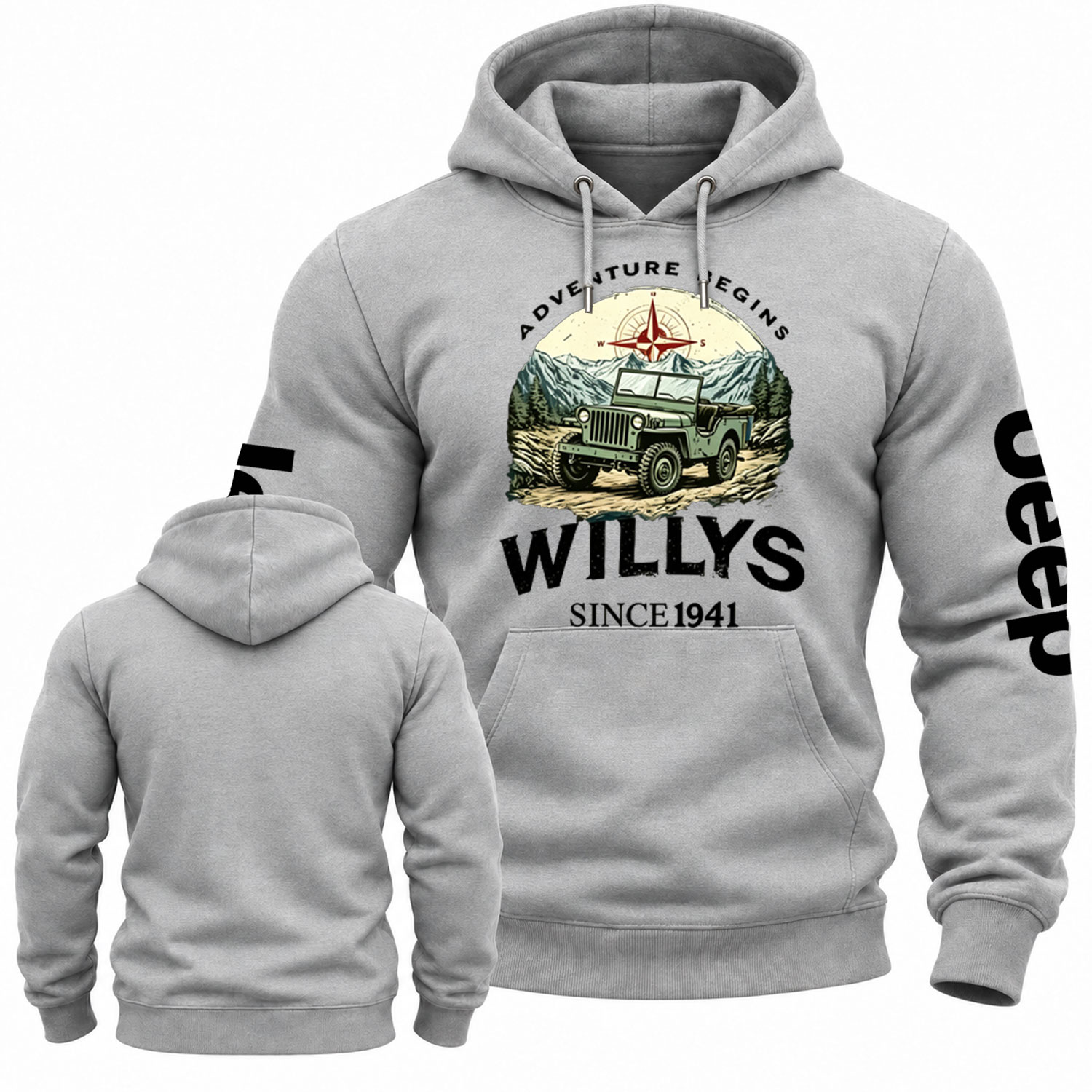 Begins Willys 1941 Jp Cotton Hoodie
