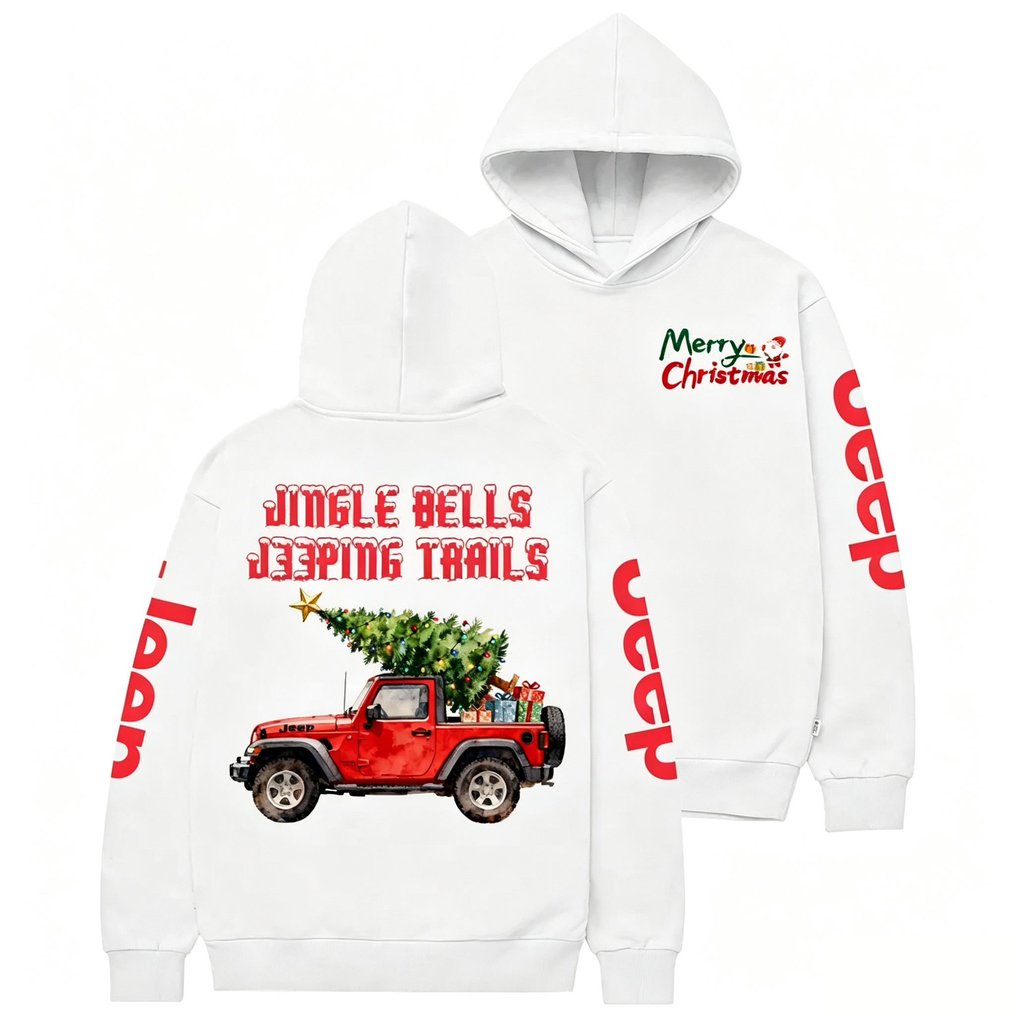Jingle Bells J33ping Trail Jp Casual Hoodie
