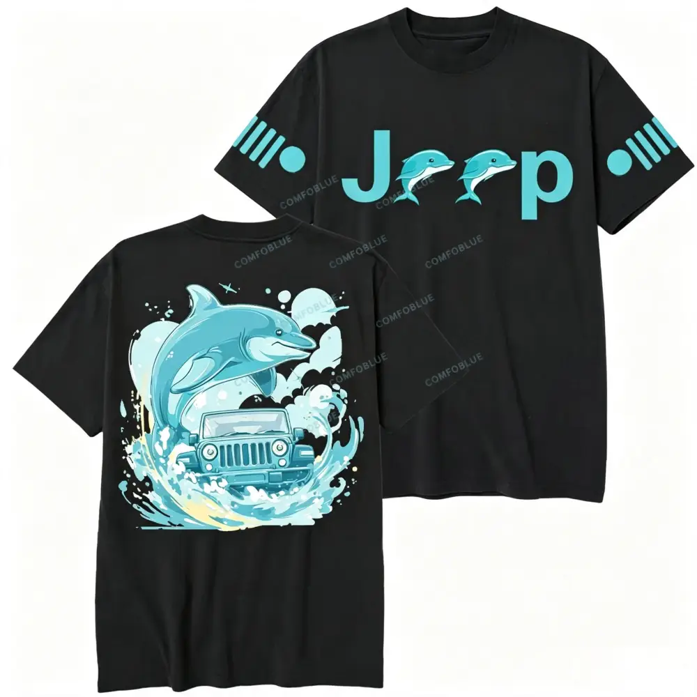 Dolphin Wave Beach Comfort Jp Unisex T-shirt