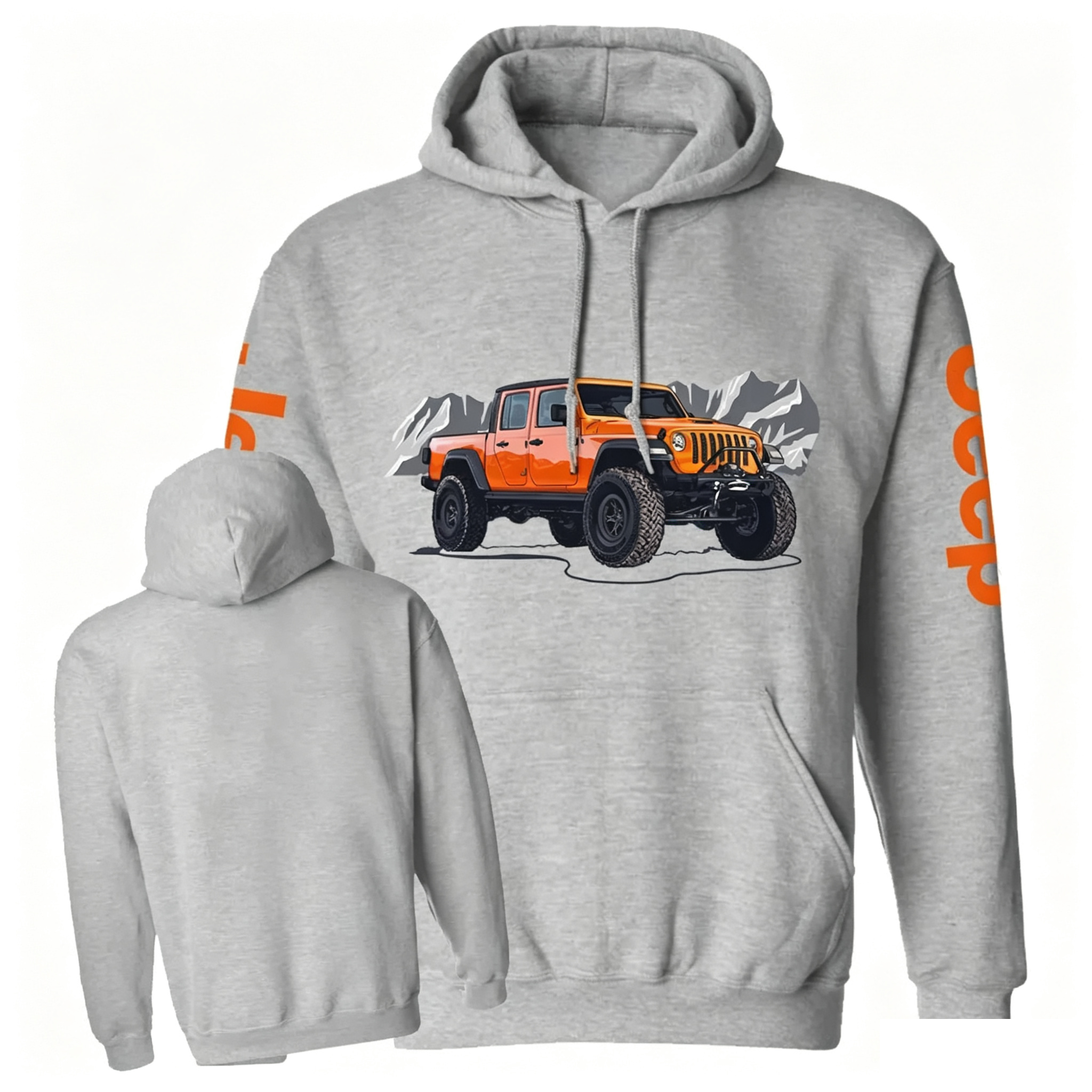 Truck Driving On Mountain Road Hoodie