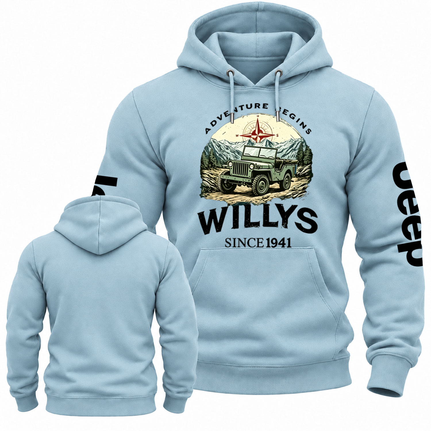 Begins Willys 1941 Jp Cotton Hoodie