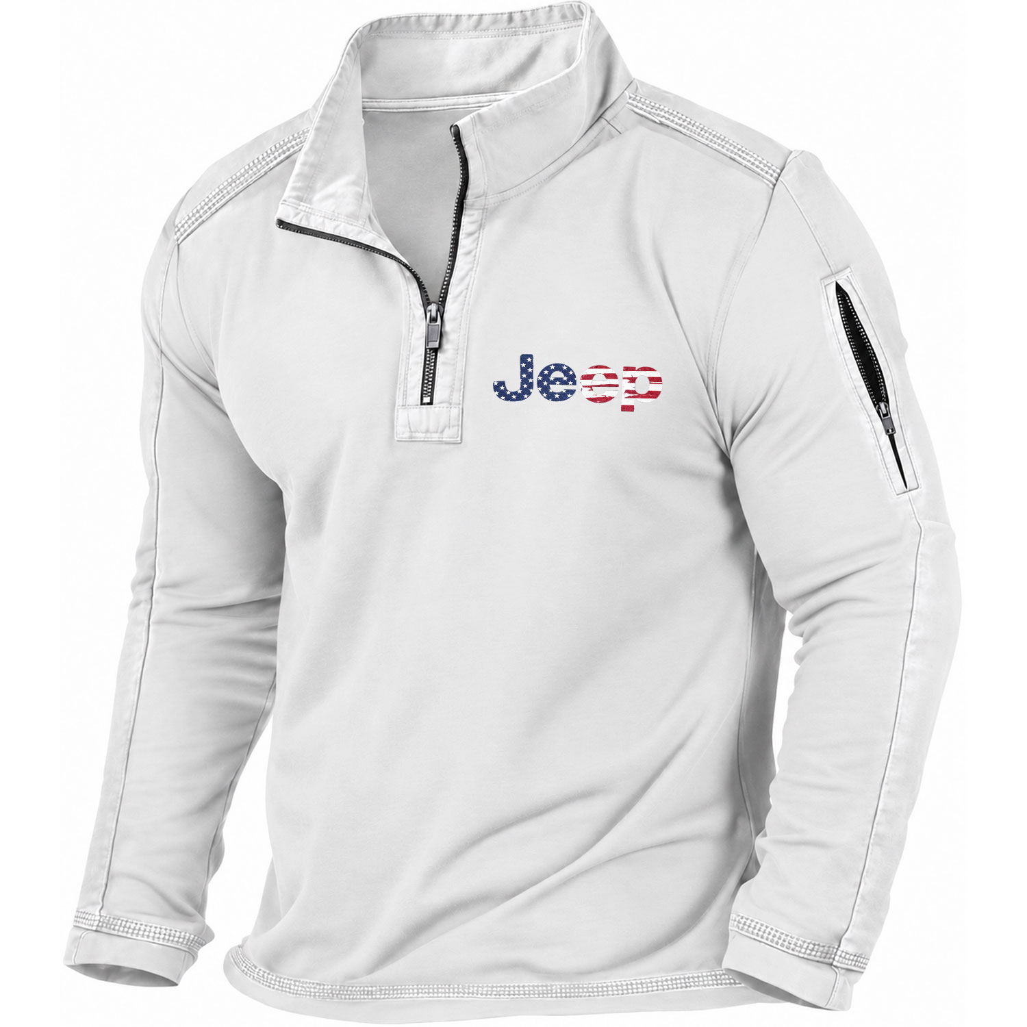 American Flag Off-Road Quarter-Zip Sweatshirt