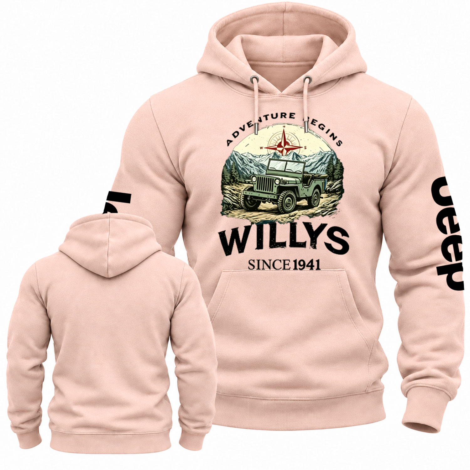 Begins Willys 1941 Jp Cotton Hoodie