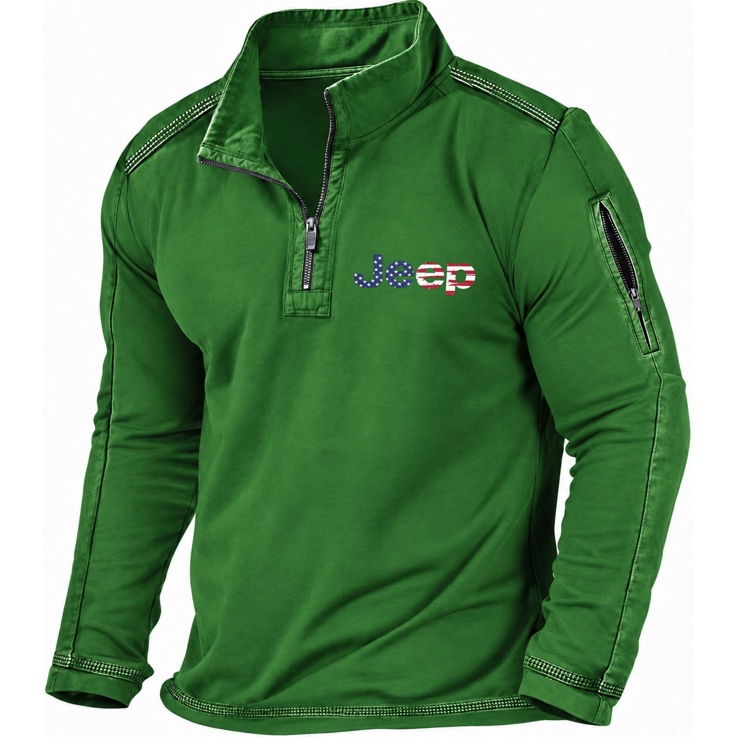 American Flag Off-Road Quarter-Zip Sweatshirt