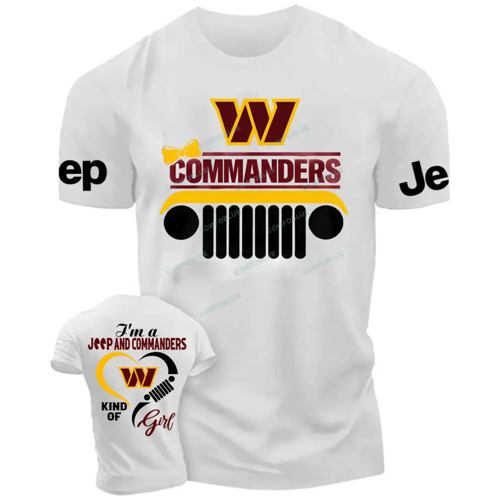 Washington Commanders I’m a Jp and Cowboys girl Cotton T-shirt Cotton T-shirt