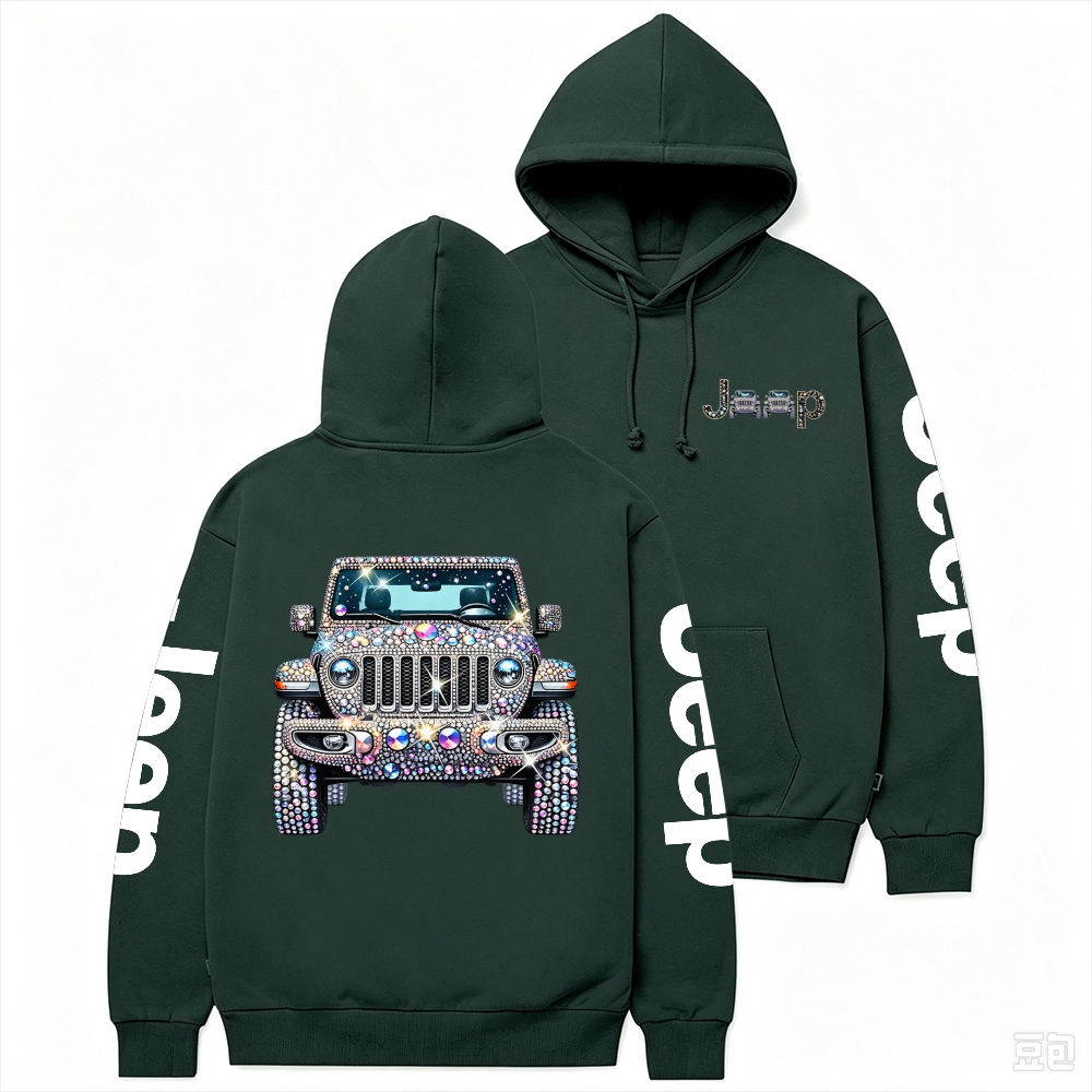 Bling Sparkle Rhinestone Jp Unisex Hoodie