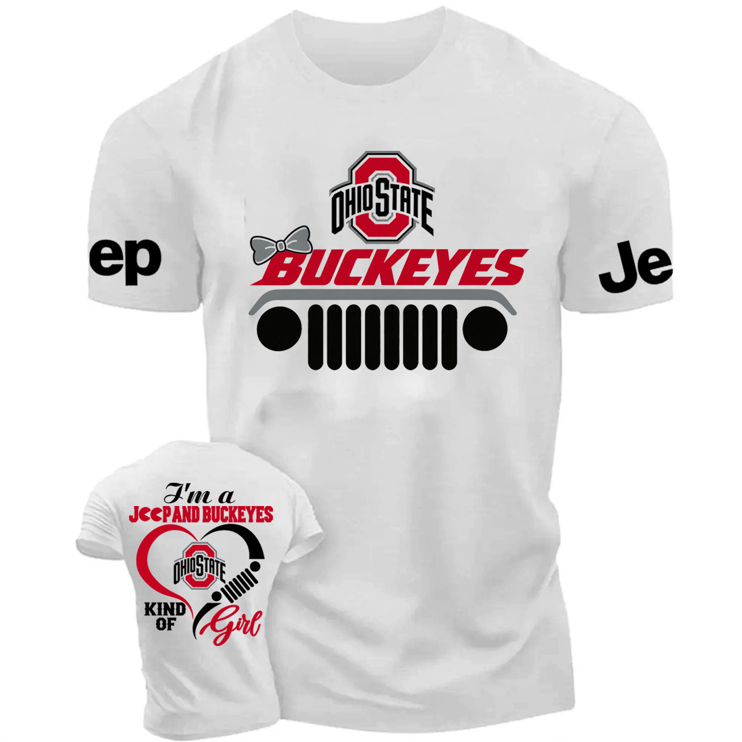 I'm A Jp And Buckeyes Kind Of Girl Cotton T-shirt