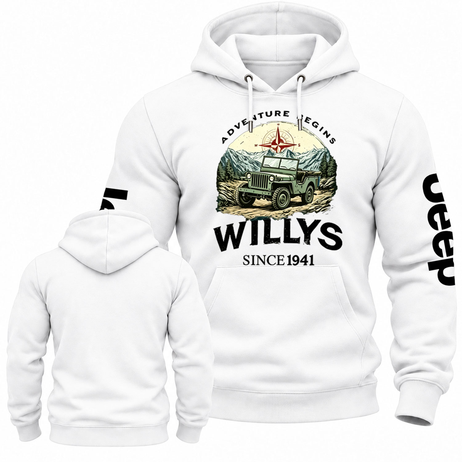 Begins Willys 1941 Jp Cotton Hoodie