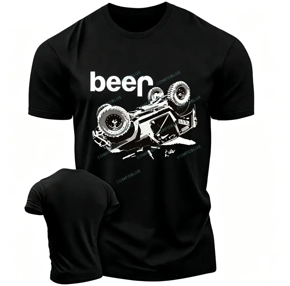 Funny Beer Overturn Unisex T-shirt