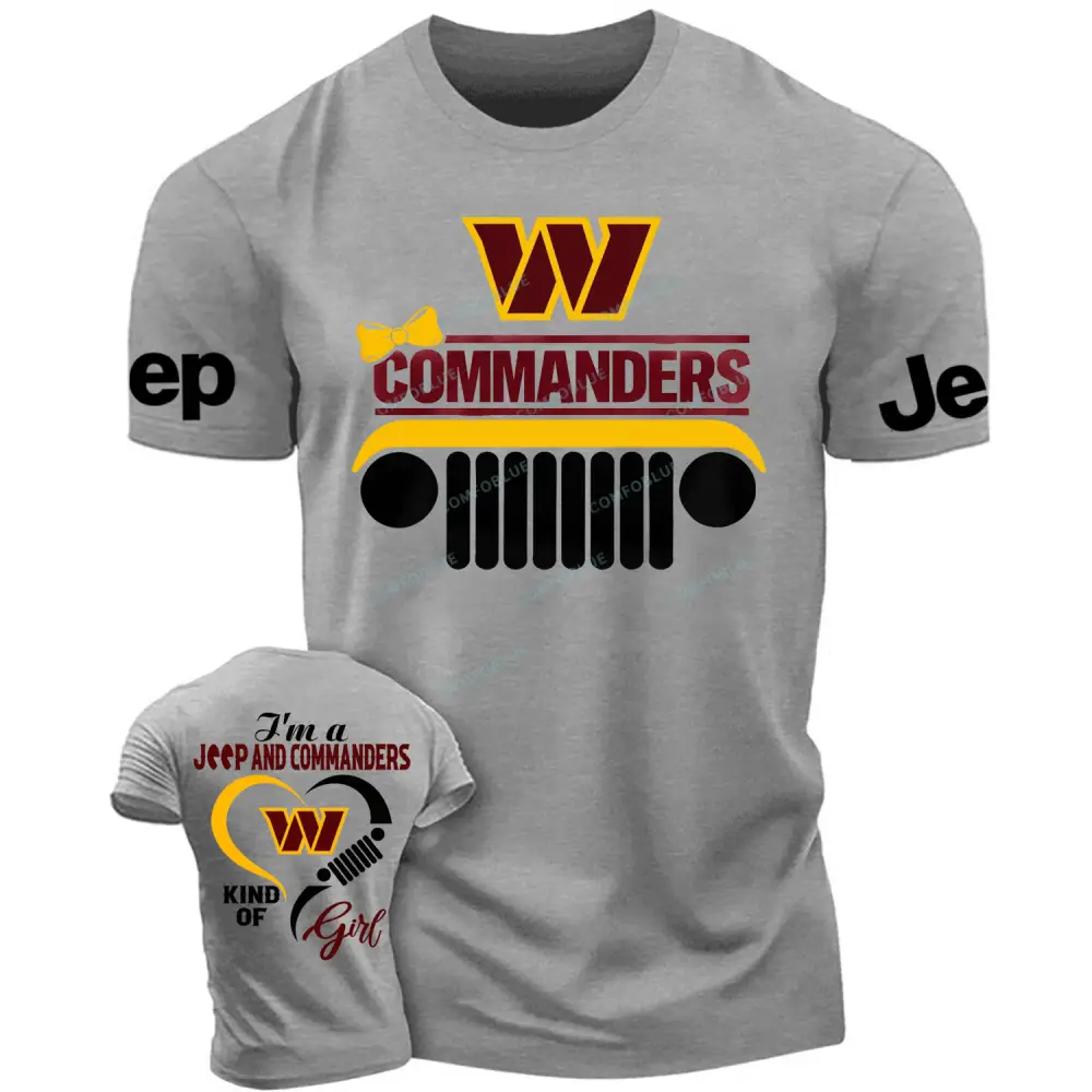 Washington Commanders I’m a Jp and Cowboys girl Cotton T-shirt Cotton T-shirt