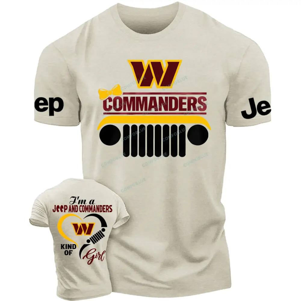 Washington Commanders I’m a Jp and Cowboys girl Cotton T-shirt Cotton T-shirt
