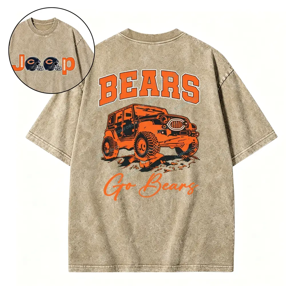 Chicago Bears x Jp go Bears Washed Tshirt