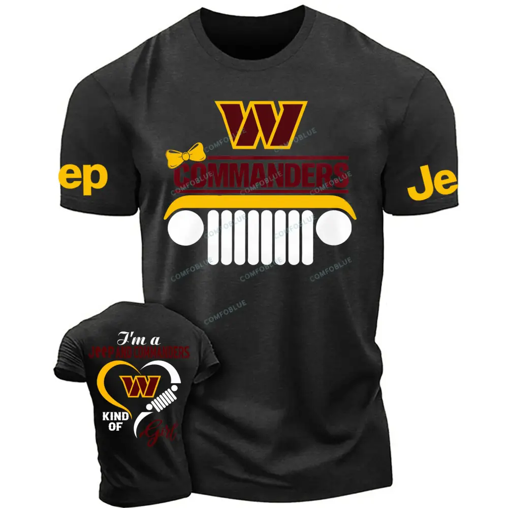 Washington Commanders I’m a Jp and Cowboys girl Cotton T-shirt Cotton T-shirt
