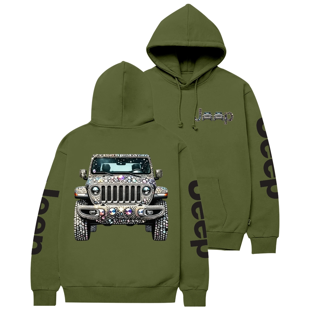 Bling Sparkle Rhinestone Jp Unisex Hoodie