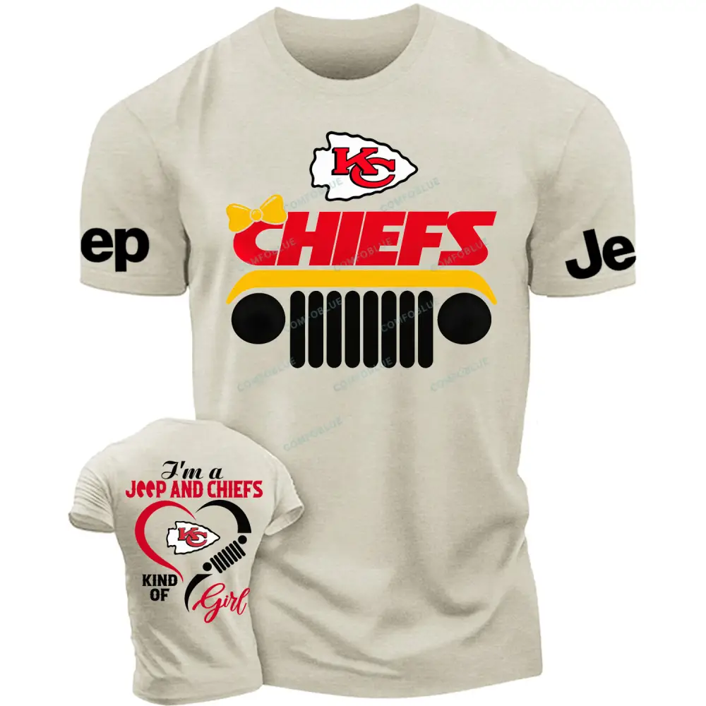 Kansas City Chiefs I’m a Jp and Cowboys girl Cotton T-shirt Cotton T-shirt