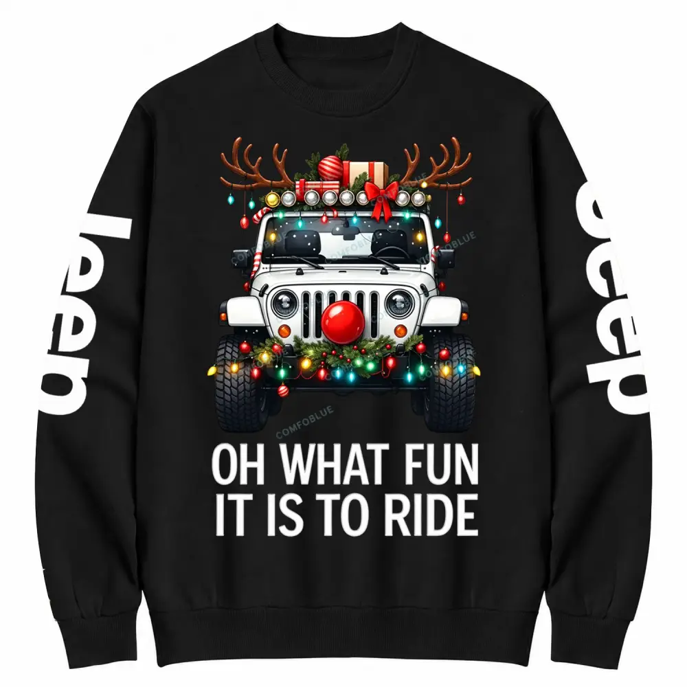 Oh What Fun It Is To Ride Jp Cotton Sweatshirt