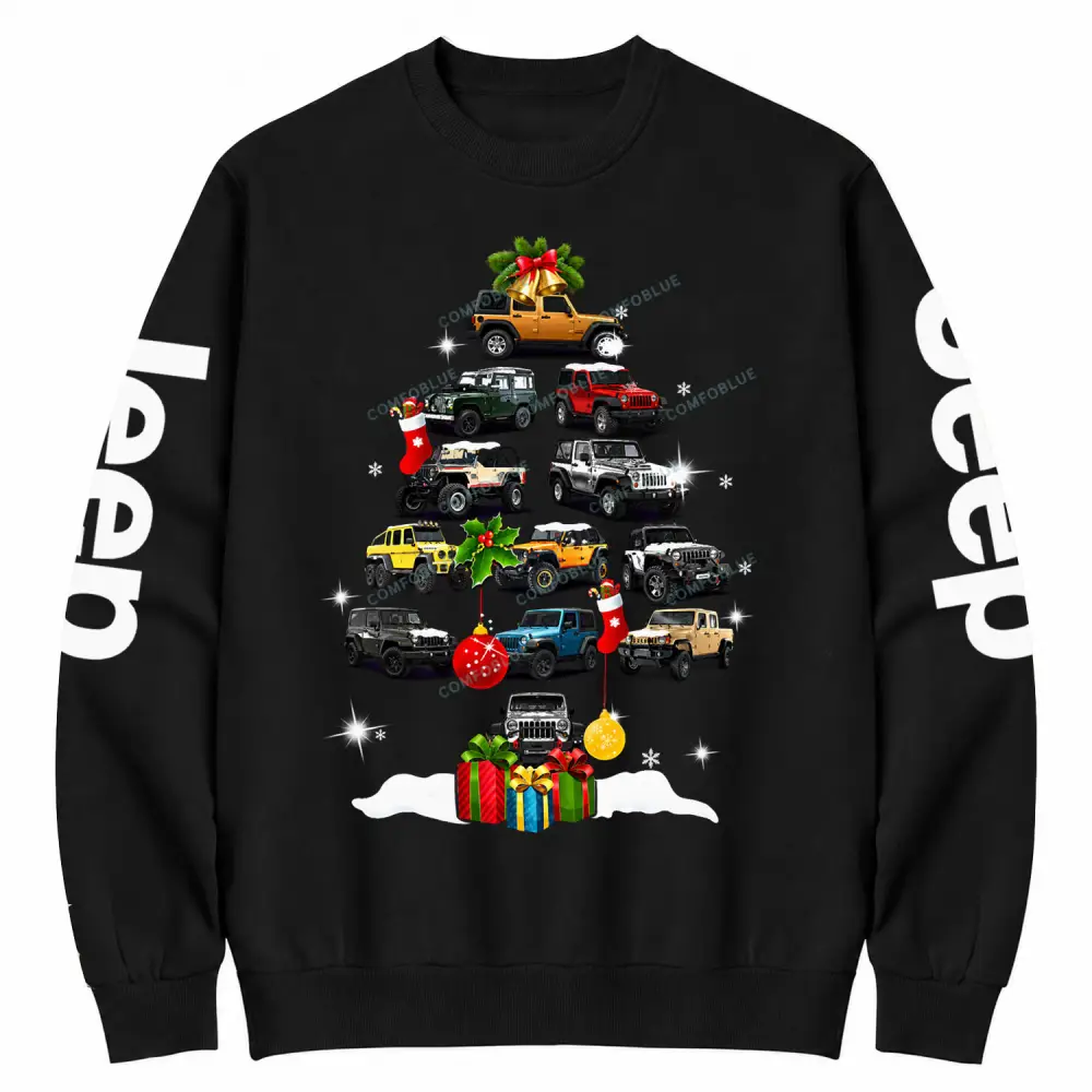 Jp Christmas Tree Cotton Sweatshirt