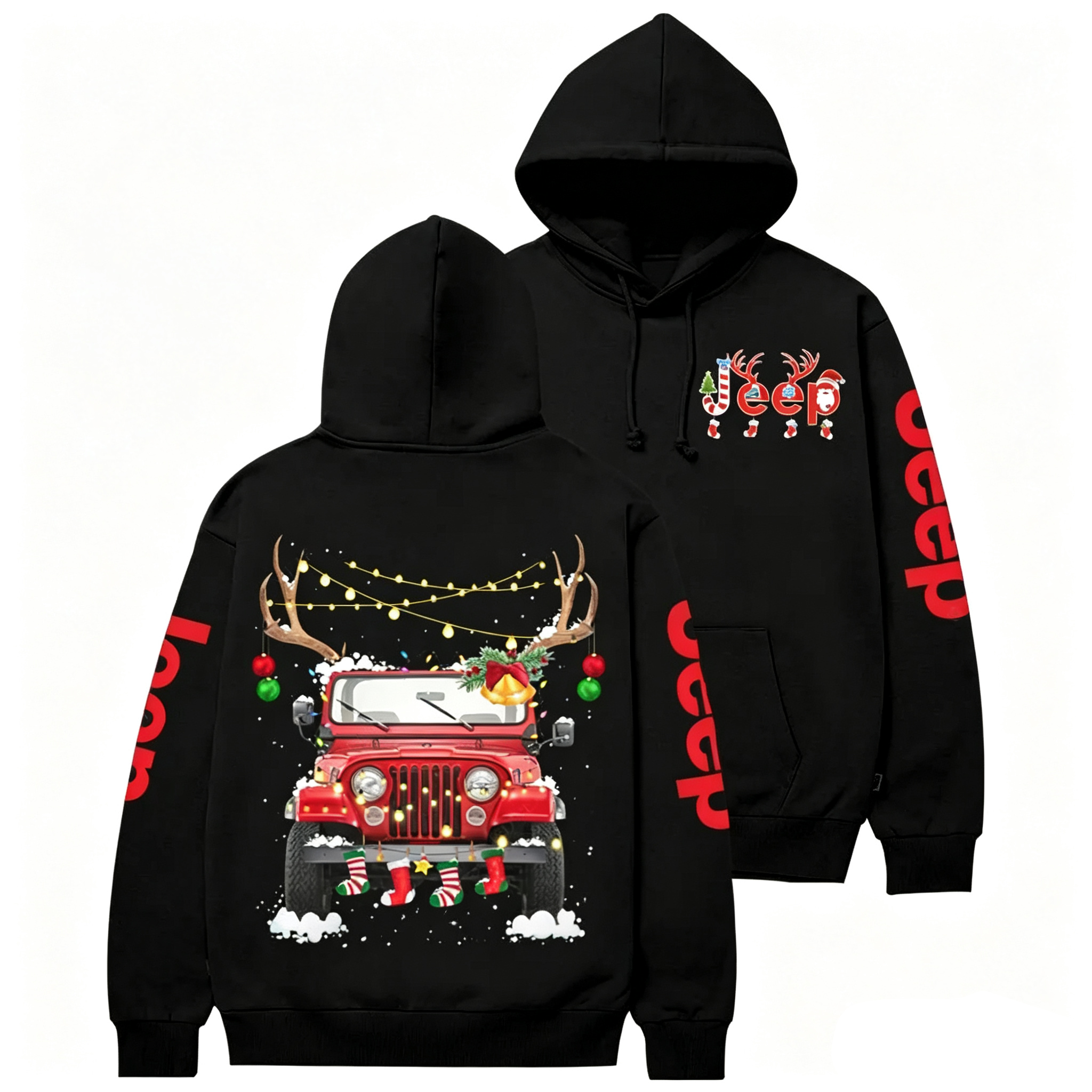 Elk Jp Christmas Vibes Jp Casual Hoodie