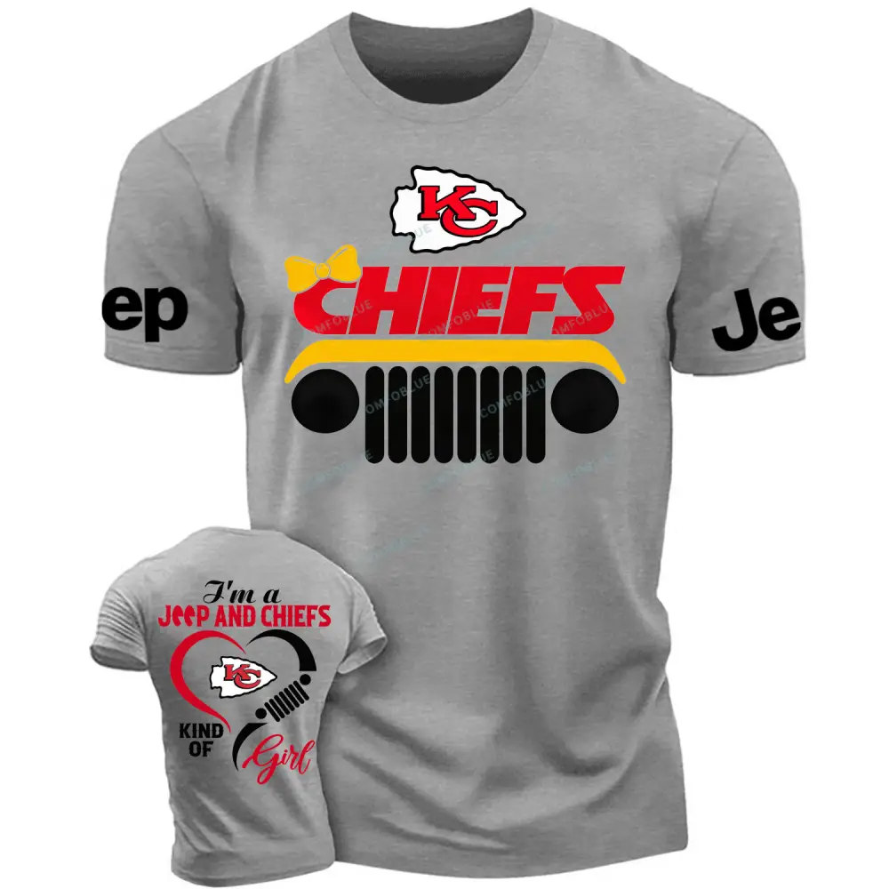 Kansas City Chiefs I’m a Jp and Cowboys girl Cotton T-shirt Cotton T-shirt