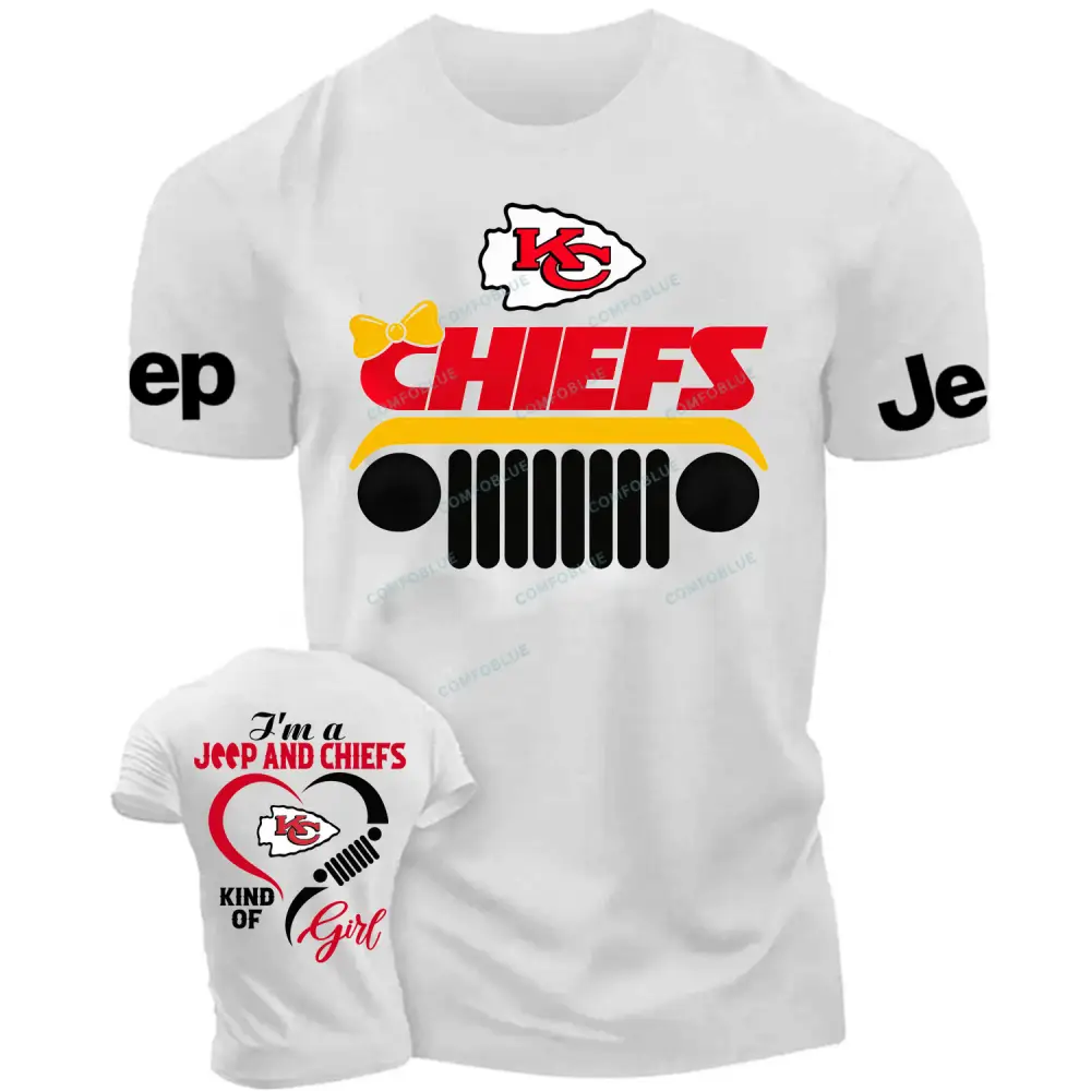 Kansas City Chiefs I’m a Jp and Cowboys girl Cotton T-shirt Cotton T-shirt