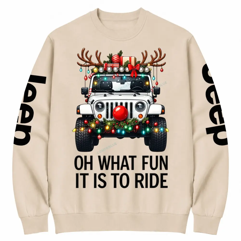Oh What Fun It Is To Ride Jp Cotton Sweatshirt