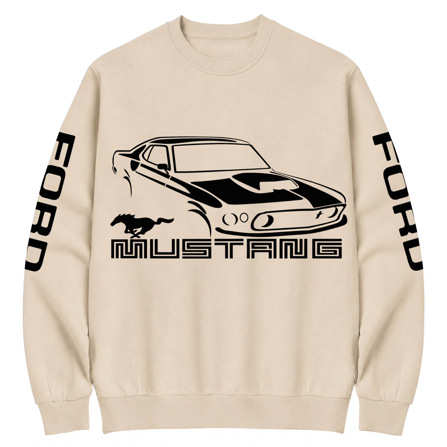 Mustang Classic Muscle F0rd Car Cotton Sweatshirt
