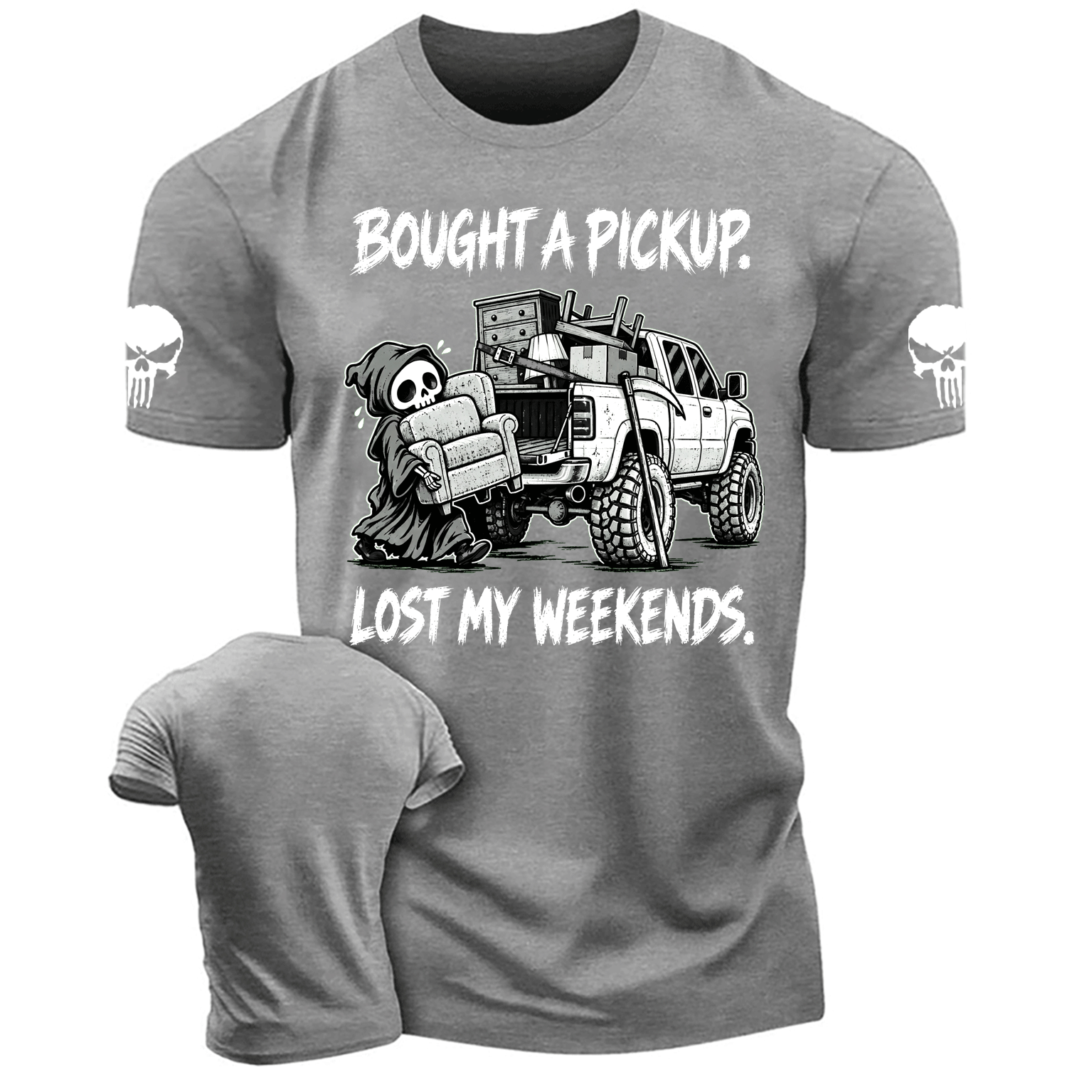 Funny Bought A Pickup, The Reaper Lost Weekends Offroad Cotton T-shirt