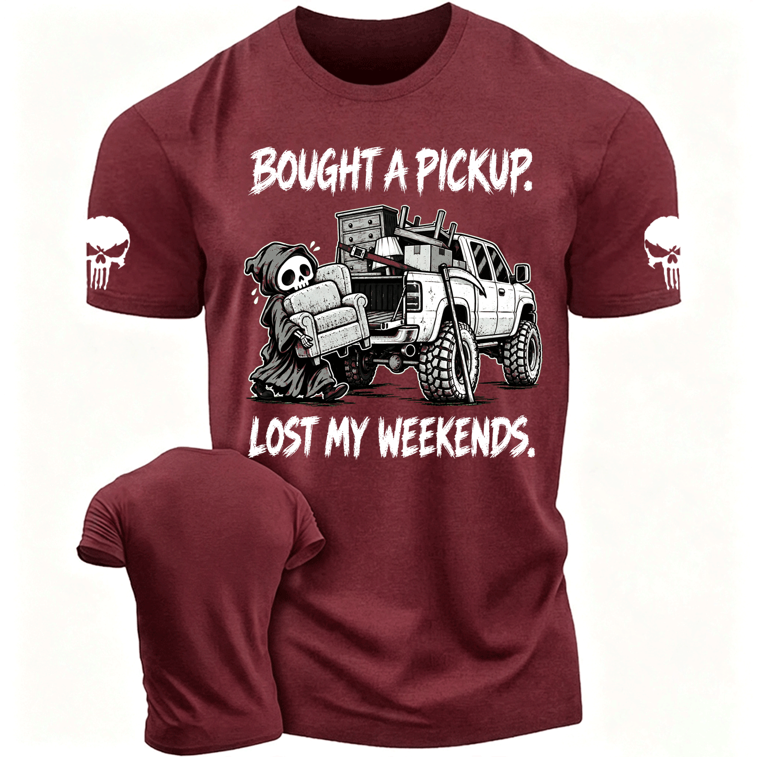 Funny Bought A Pickup, The Reaper Lost Weekends Offroad Cotton T-shirt