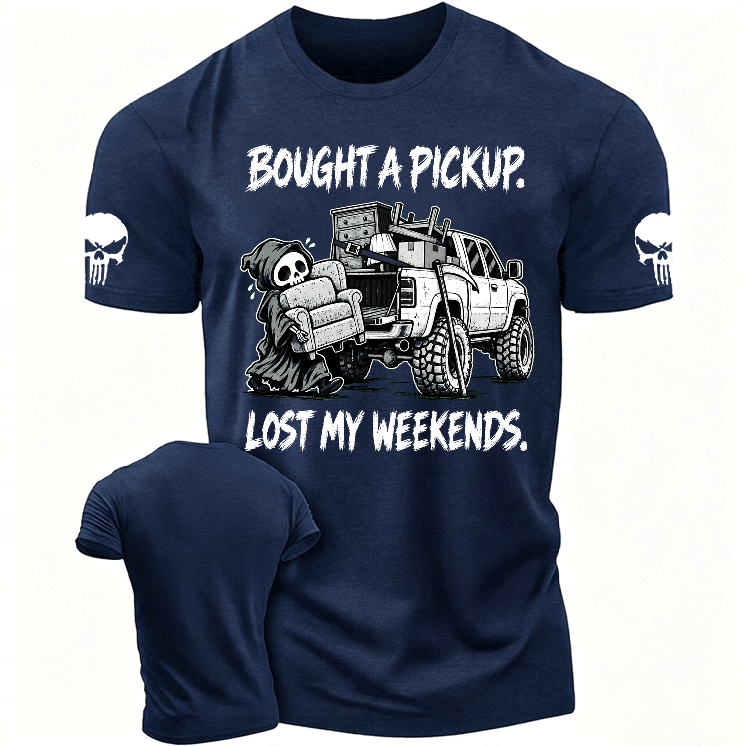 Funny Bought A Pickup, The Reaper Lost Weekends Offroad Cotton T-shirt