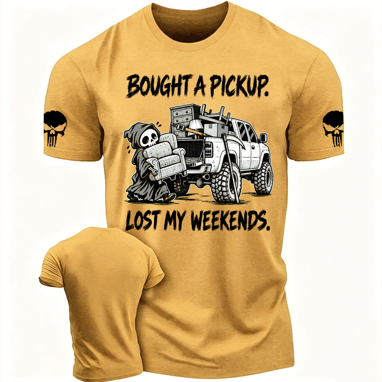 Funny Bought A Pickup, The Reaper Lost Weekends Offroad Cotton T-shirt