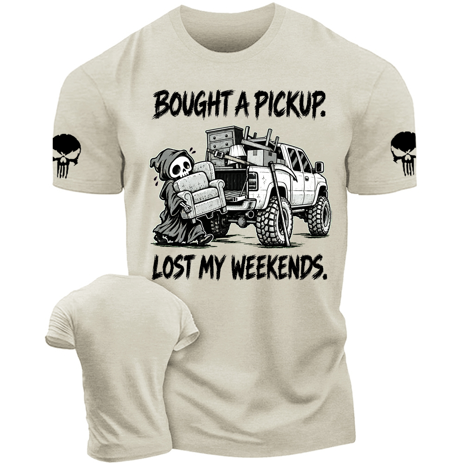 Funny Bought A Pickup, The Reaper Lost Weekends Offroad Cotton T-shirt