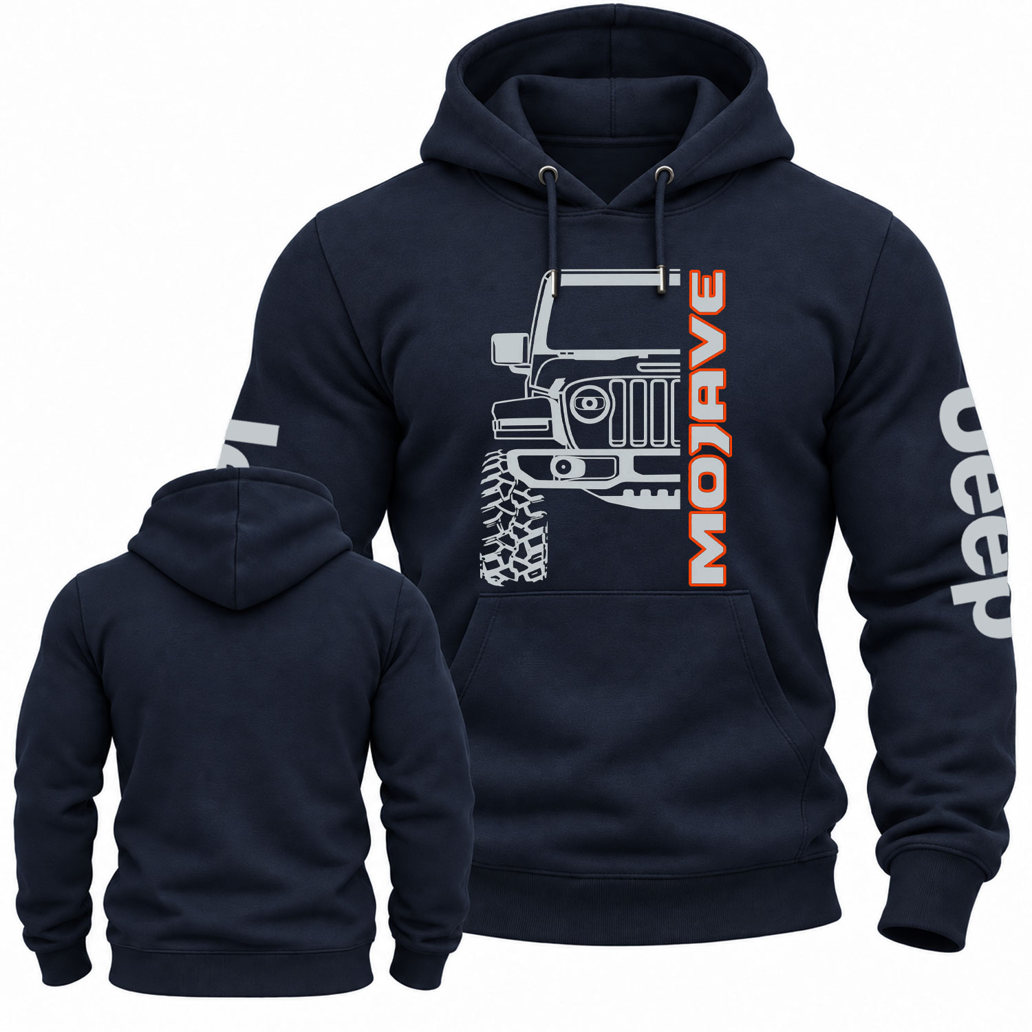 Jp Mojave Line Art Graphic Cotton Hoodie