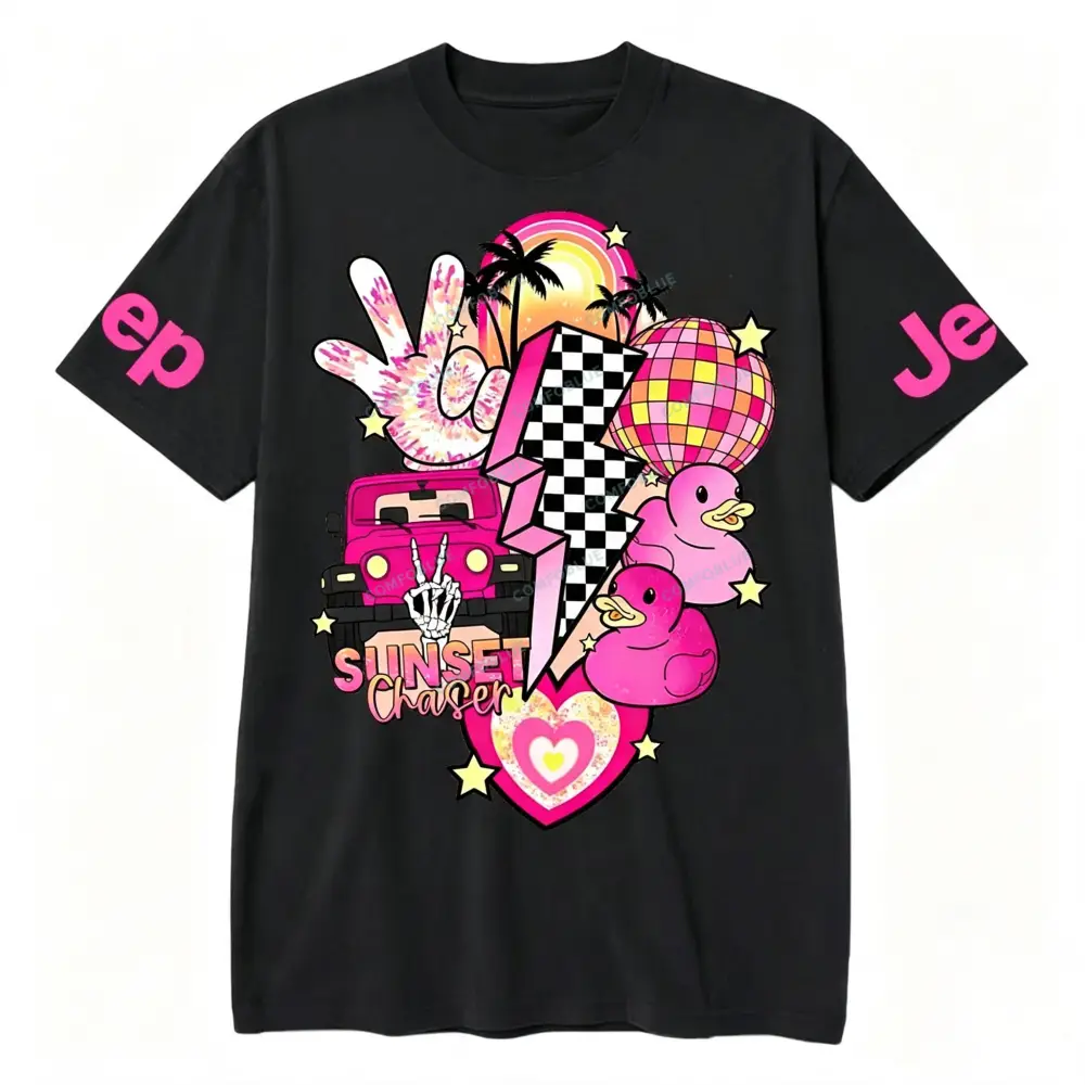 Pink off-Roading Vehicle Jp Unisex T-shirt